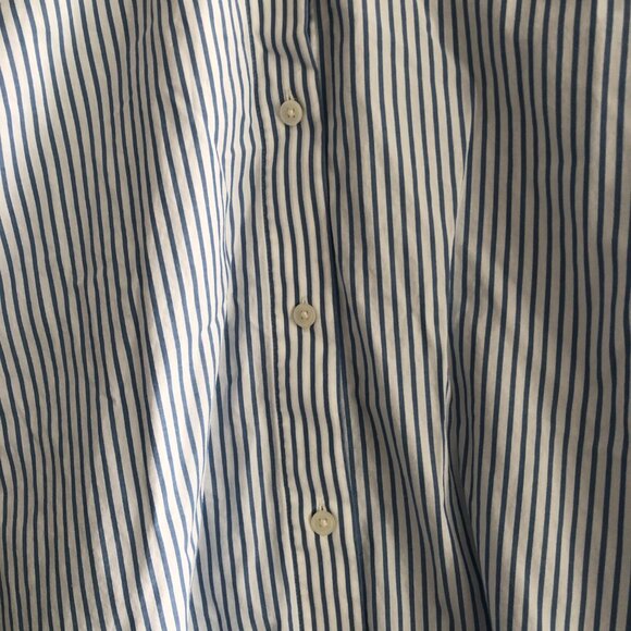 UNIQLO COTTON STRIPED BUTTON UP SHIRT SIZE M - Picture 3 of 4